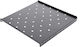 Distanțier Fix Rack 1u Rack 19" Adâncime 650mm Dulap 1000mm Sarcină Maximă 60kg Vopsea Antistatică Oțel 1,2mm Negru spsf-1u650-bk-03
