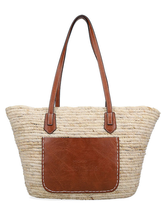 Straw Women's Bag Shoulder Beige