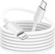 Cablu Grab 'n Go USB-C La Lightning 2m Model Must Havz Transfer Rapid Alb