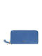 Large Leather Women's Wallet Classic with RFID Light Blue