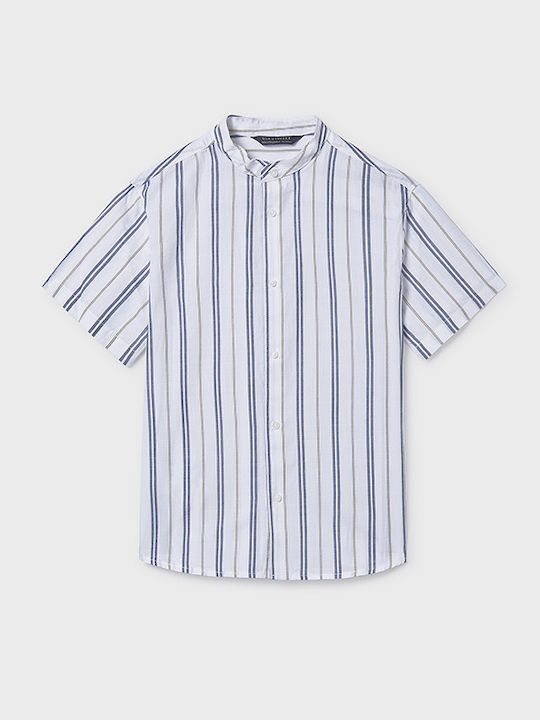 Mayoral Copii Cu dungi Cămașă Cu mânecă scurtă Blue Striped