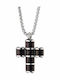 Oxzen Men's Cross from Steel with Chain