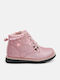 Kids Boots with Laces Pink