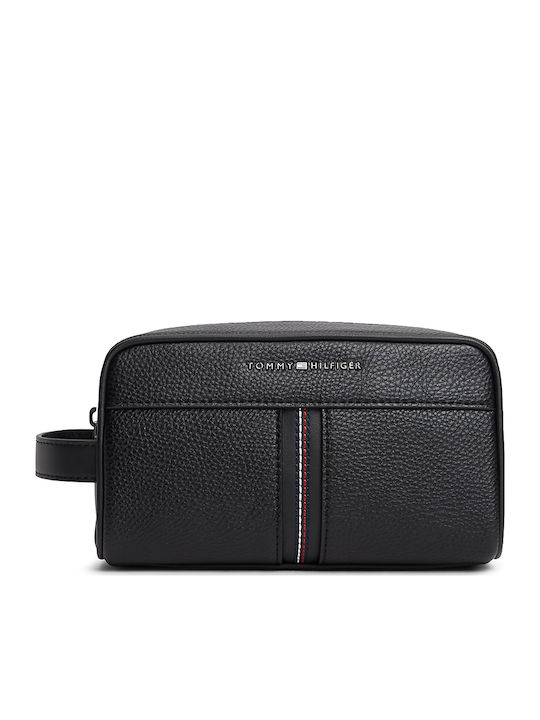 Tommy Hilfiger Logo Central Neseser Pentru Bărbați Negru Am0am14172-bds