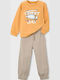 Kids Sweatpants Set Peach 2pcs