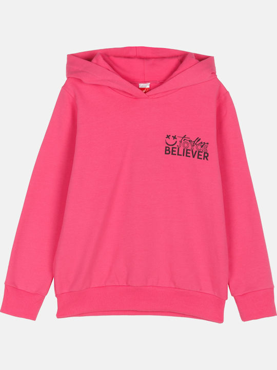 Joyce Kids Sweatshirt with Hood and Pockets Fuc...