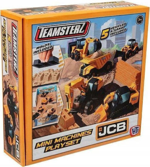 HTI Teamsterz JCB Mini Machines Playset with Sand and 5 Cars Toy Cars & Race Tracks