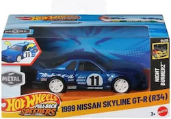 Hot Wheels Pull-Back Speeders-Night Burnerz 1999 Nissan Skyline GT-R