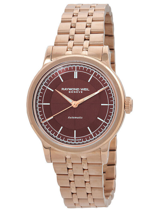 Millesime Women's 35mm Automatic Watch with Pink Gold Stainless Steel Bracelet
