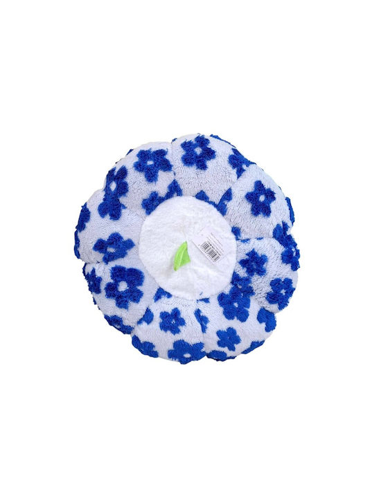 Gartenstuhlkissen Weiß/Blau 45x45cm