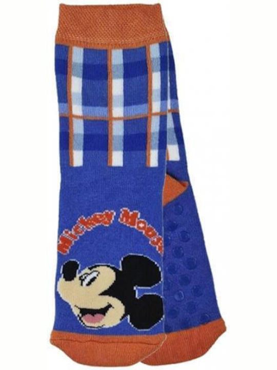 Disney Kids' Socks Non-Slip Mickey Blue