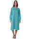 Lydia Creations Winter Women's Nightdress Bay Leaf Mint