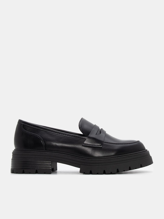 Luigi Γυναικεία Loafers σε Μαύρο Χρώμα