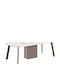 Schreibtisch Newline Holz cream 240x110x75cm