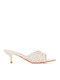 Mules mit Hoch Absatz in Beige Farbe