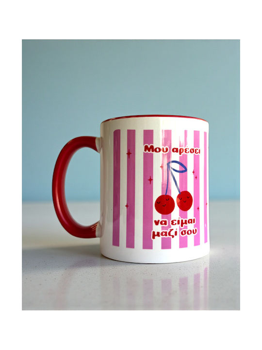 Becher Keramik Rosa
