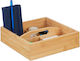 Bamboo Organizer 4 Compartments Relaxdays