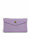 Large Leather Women's Wallet Classic Purple