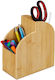 Pen Pencil Holder Relaxdays Bamboo