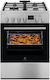 Electrolux Aragaz 58lt cu Plite pe Gaz Lichefiat L60cm. Stainless Steel