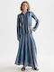 Плисе Maxi Пола Blue