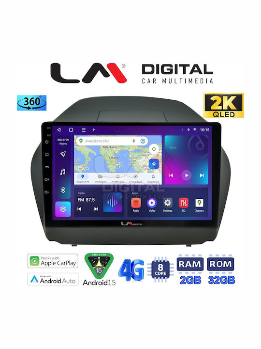 LM Digital Ηχοσύστημα Αυτοκινήτου για Hyundai iX35 2009>2015 (Bluetooth/USB/WiFi/GPS/Apple-Carplay/Android-Auto)