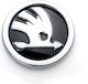 Aftermarket Skoda Wappenabzeichen Motorhaube/Heckklappe 8cm-Schwarz