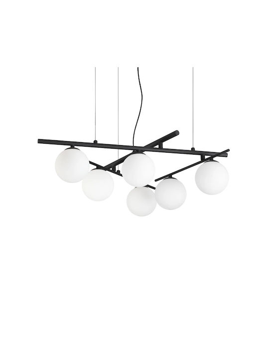 Ideal Lux Κρεμαστό Φωτιστικό Μαύρο 80x80εκ.