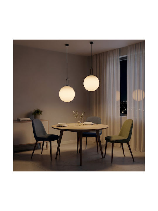 kelvo Bellissimo Pendant Light Black with Socket E27 40x40x62cm