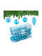 Set 72 Weihnachtsbaumschmuck Relaxdays Türkise