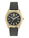 Versace Мъжки Часовник 42mm На Батерия със Сива Кожена Каишка