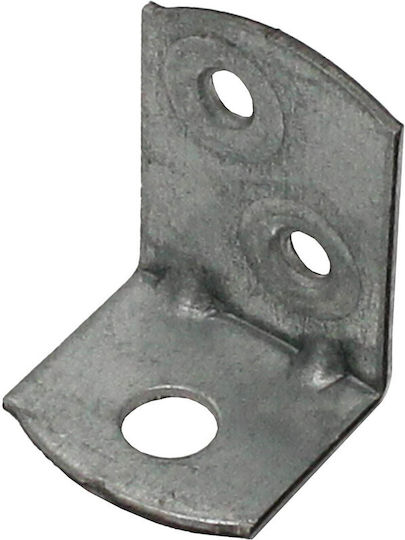 Heavy-Duty Galvanized Corner Shelf Supports in Silver Color 100 Pieces