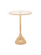 Round Side Metal Gold Coffee Table W35xL35xH47cm