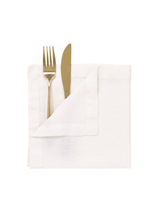 Butlers Πετσέτα Κουζίνας σε Λευκό Χρώμα 42x42cm