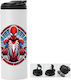 Μπουκάλι Θερμός Διπλό Καπάκι Spiderman 600ml Λευκό