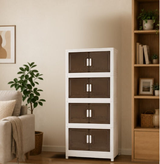 Vesta Büroaufbewahrungsschublade Kunststoff mit Rädern 55x32x123cm