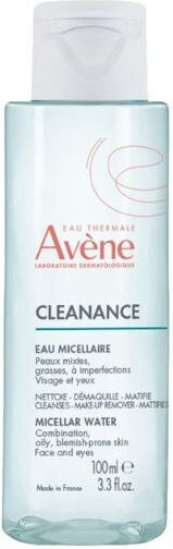 Eau Thermale Avène Cleanance Micellar Water Αφαίρεσης Μακιγιάζ Προσώπου 100ml