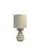 InTheBox Plastic Table Lamp with White Shade and Base