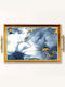 Aberto Design Rectangular Serving Tray in Blue Color 50x29x3.5cm 244KNG1914 1pcs