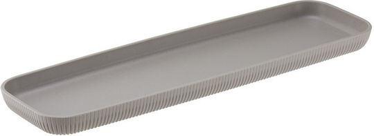 Leone Plastic Rectangular Serving Tray in Gray Color T8806.T 1pcs