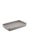 Leone Plastic Rectangular Serving Tray in Gray Color T8811.T 1pcs