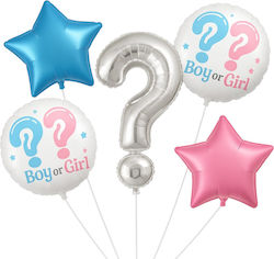 Set Luftballons Gender Reveal 5 Stück Set Luftballons Gender Reveal 5 Stück