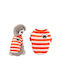 Value Imports Φουτερ Σκυλου Fleece Face Stripes Small 20cm Orange