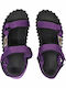 Flache Sandalen für Damen in Lila Farbe
