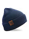 Beanie Unisex Beanie Knitted in Navy Blue color