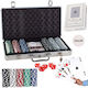 Verk Group Set 300 Poker Chips in Suitcase with 3 Decks