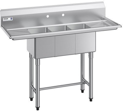 Vevor Лавабо Единичен BXGDLSSCMSSCSNYC7001V0 254x35.6x25.4см.