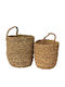 Polihome Dekorative Körb Rattan Braune 15x15cm
