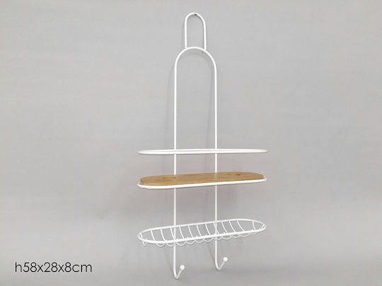 General Trade Rafturi de baie Raft Baie Metal 58x28x8cm
