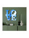 Wallity Wall Mirror with Blue Plastic Frame 48x47cm 1pcs